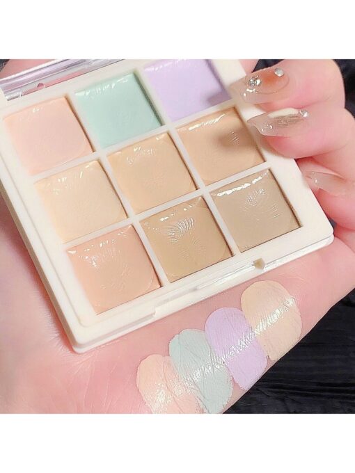 SHEIN ErshiQi 9 Colors Concealer Palette For Blemishes, Dark Circles