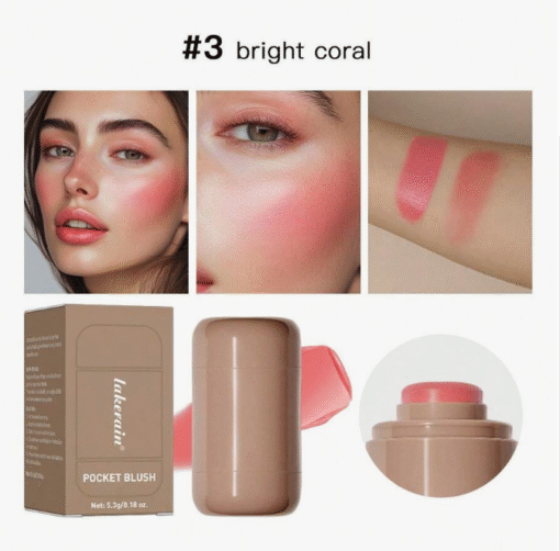 SHEIN lakerain Lakerain Pocket Blush, Creamy Stick Blush#3