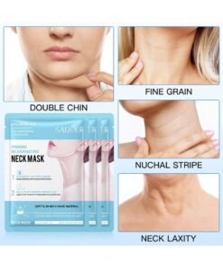 SHEIN TOEDO 5/pcs Hyaluronic Acid Neck Mask Collagen Firming Neck Masks