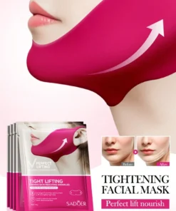 SHEIN V-Shape Face Lifting Mask, Tightens Double Chin, Moisturizing Facial Mask